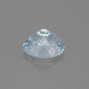Aigue-marine bleue naturelle coupe ovale, 1,41 ct, VS