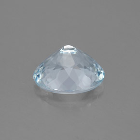 Aigue-marine bleue naturelle coupe ovale, 1,74 ct, VVS-VS