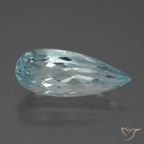 7.27ct Naturel Sarcelle Bleu vert, En forme de poire, VVS