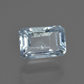 Aigue-marine bleue naturelle taille émeraude, 2,47 ct, VS-SI