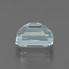 Aigue-marine bleue naturelle taille émeraude, 2,07 ct, VS