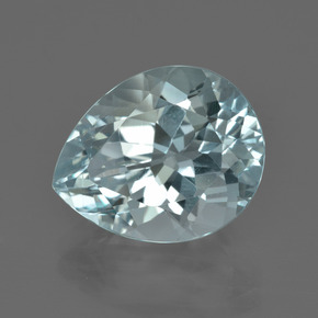 Bleu vert Bleu ciel naturelle En forme de poire, 7.46 ct, VVS