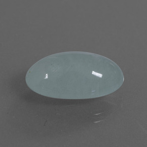 Aigue-marine bleue naturelle coupe ovale, 9,92 ct, translucide