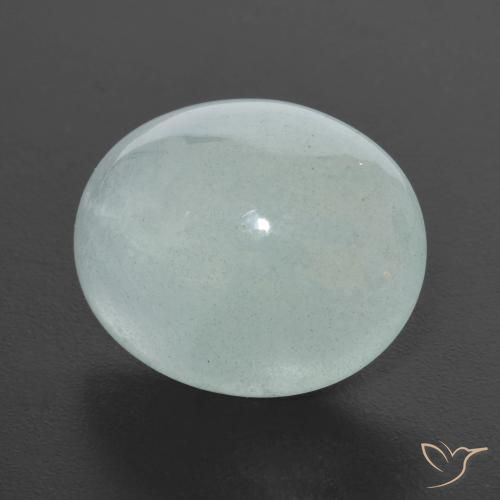9.16ct Naturel Vert pâle Bleu vert, ovale, Translucide