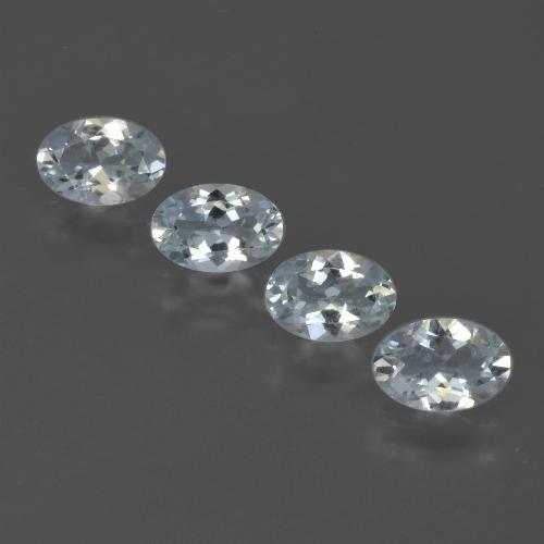 Achetez naturel 1,72ct blanc aigue-marine gems, coupe ovale, en provenance inde chez gemselect. en stock, livraison internationale!