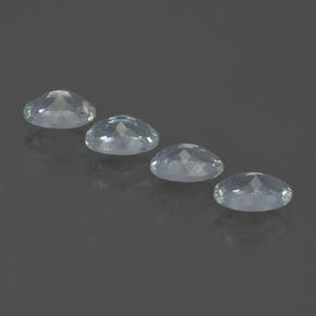 Achetez naturel 1,72ct blanc aigue-marine gems, coupe ovale, en provenance inde chez gemselect. en stock, livraison internationale!