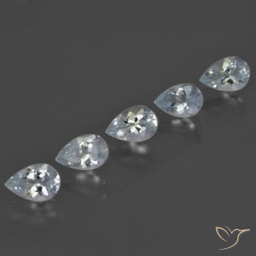 Achetez naturel 1.88ct Bleu clair Bleu vert gems, En forme de poire, En provenance Inde chez GemSelect. En stock, livraison internationale!