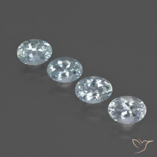Achetez naturel 3,09ct bleue aigue-marine gems, coupe ovale, en provenance inde chez gemselect. en stock, livraison internationale!