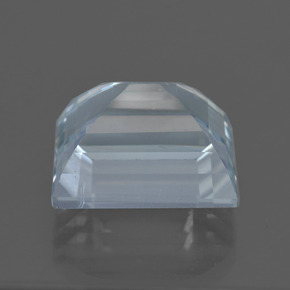 Aigue-marine bleue naturelle baguette, 9,72 ct, VVS-VS