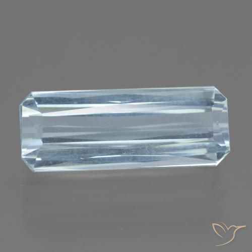 15.37ct Naturel Bleu bébé Bleu vert, Taille émeraude, VVS