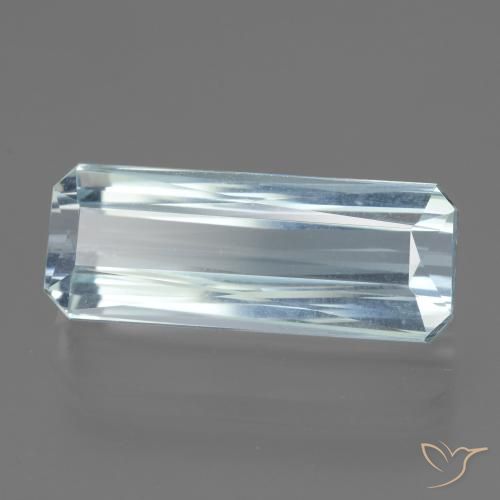 Bleu vert Bleu bébé naturelle Octogone / coupe Émeraude, 15.37 ct, VVS