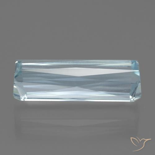 Bleu vert Bleu bébé naturelle Octogone / coupe Émeraude, 15.37 ct, VVS