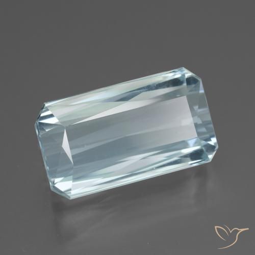 Bleu vert Bleu bébé naturelle Octogone / coupe Émeraude, 11.87 ct, VVS