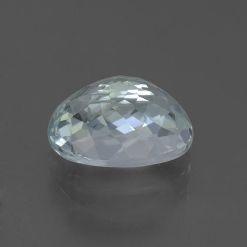 Aigue-marine bleue naturelle coupe ovale, 3,10 ct, VVS