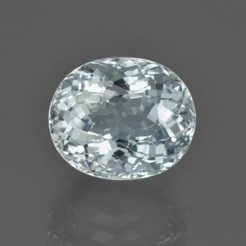 Bleu vert Bleu clair naturelle Coupe ovale, 5.27 ct, VVS