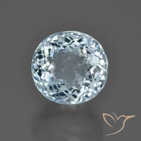 Bleu vert Bleu aquatique léger naturelle ovale, 5.18 ct, VVS