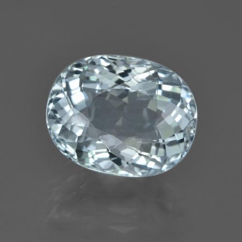 5.14ct Naturel Bleu aquatique léger Bleu vert, ovale, VVS