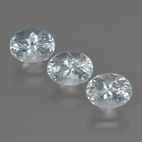 Achetez naturel 2,93ct bleue aigue-marine gems, coupe ovale, en provenance inde chez gemselect. en stock, livraison internationale!