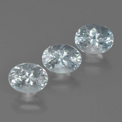 Achetez naturel 2,93ct bleue aigue-marine gems, coupe ovale, en provenance inde chez gemselect. en stock, livraison internationale!