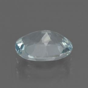 Aigue-marine bleue naturelle coupe ovale, 0,85 ct, VS
