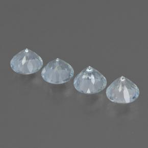 Achetez naturel 2.26ct Bleu bébé léger Bleu vert gems, Coupe roude, En provenance Inde chez GemSelect. En stock, livraison internationale!