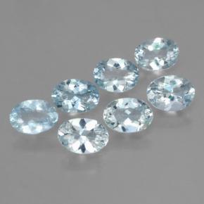 Achetez naturel 3,28ct bleu clair aigue-marine gems, coupe ovale, en provenance inde chez gemselect. en stock, livraison internationale!