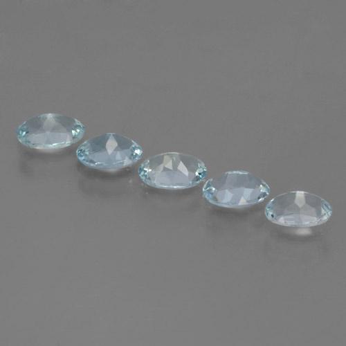 Achetez naturel 1,81ct bleue aigue-marine gems, coupe ovale, en provenance inde chez gemselect. en stock, livraison internationale!