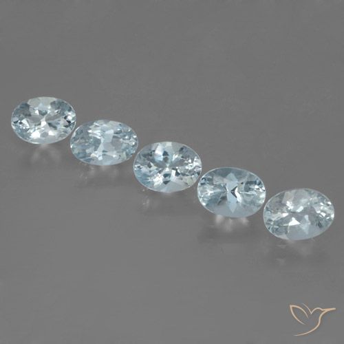 Achetez naturel 3.14ct Bleu clair Bleu vert gems, Coupe ovale, En provenance Inde chez GemSelect. En stock, livraison internationale!