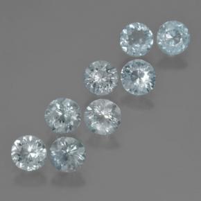 Achetez naturel 3,18ct bleue aigue-marine gems, coupe roude, en provenance inde chez gemselect. en stock, livraison internationale!