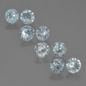 Achetez naturel 3,18ct bleue aigue-marine gems, coupe roude, en provenance inde chez gemselect. en stock, livraison internationale!