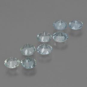 Achetez naturel 3,18ct bleue aigue-marine gems, coupe roude, en provenance inde chez gemselect. en stock, livraison internationale!