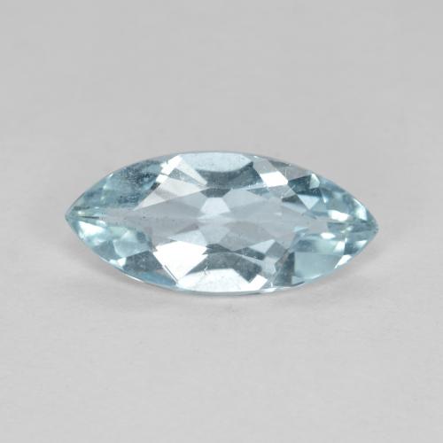 Aigue-marine bleue naturelle marquise, 1,13 ct, VS-SI
