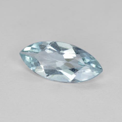 Aigue-marine bleue naturelle marquise, 1,13 ct, VS-SI