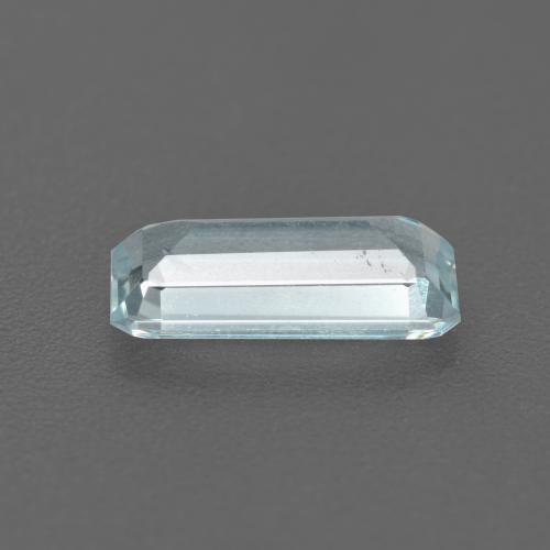 Aigue-marine bleue naturelle taille émeraude, 1,11 ct, VS-SI