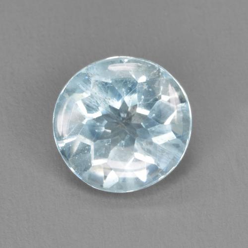 Bleu vert Bleu bébé naturelle Coupe roude, 1.46 ct, VS-SI