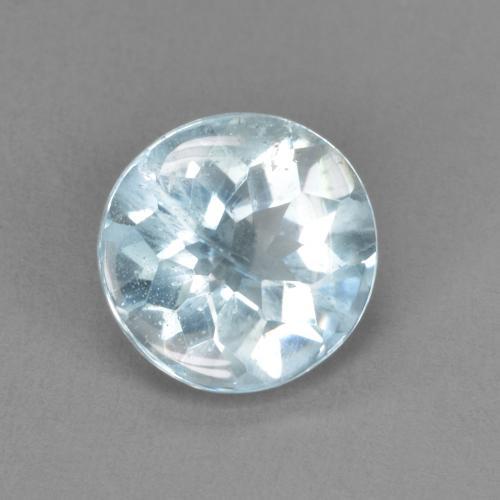 Bleu vert Bleu bébé naturelle Coupe roude, 1.46 ct, VS-SI