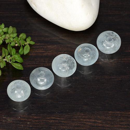 Achetez naturel 6.21ct Bleu très clair Bleu vert gems, Forme fantaisie, En provenance Inde chez GemSelect. En stock, livraison internationale!