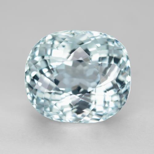 Aigue-marine bleue naturelle coupe ovale, 6,63 ct, VVS