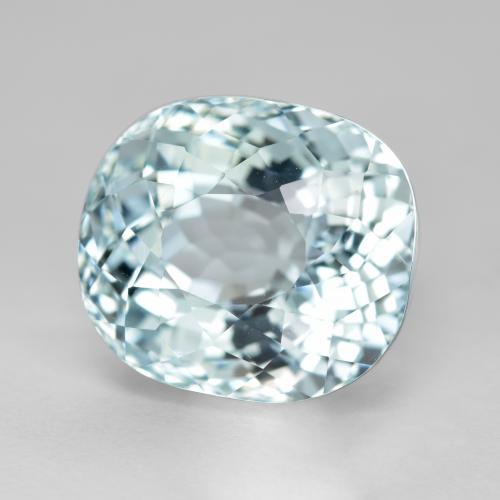Aigue-marine bleue naturelle coupe ovale, 6,63 ct, VVS