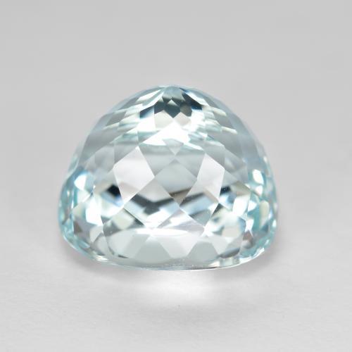 Aigue-marine bleue naturelle coupe ovale, 6,63 ct, VVS