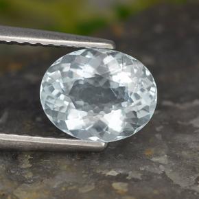 Bleu vert Bleu pâle naturelle Coupe ovale, 1.20 ct, VS