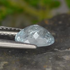 Bleu vert Bleu pâle naturelle Coupe ovale, 1.20 ct, VS