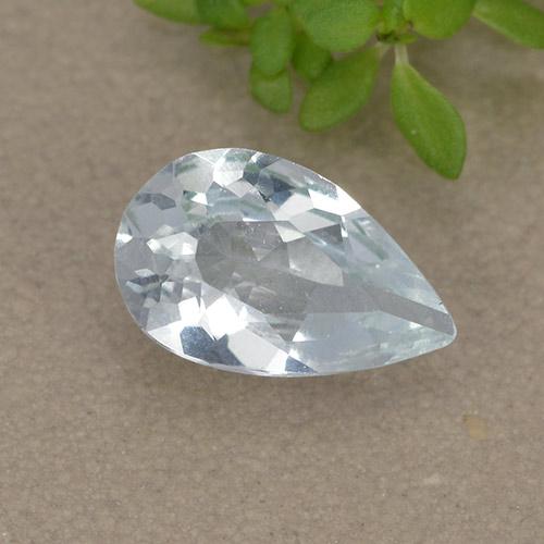 Bleu vert Bleu bébé naturelle En forme de poire, 0.60 ct, VVS