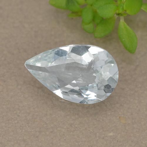 Bleu vert Bleu bébé naturelle En forme de poire, 0.60 ct, VVS