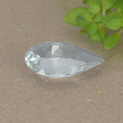 Bleu vert Bleu bébé naturelle En forme de poire, 0.60 ct, VVS