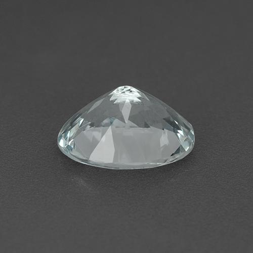 Aigue-marine blanc naturelle coupe ovale, 2,06 ct, VVS