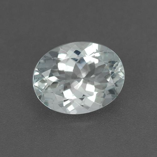 Bleu vert Blanc bleuâtre naturelle Coupe ovale, 2.28 ct, VVS