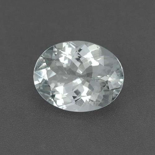 Bleu vert Blanc bleuâtre naturelle Coupe ovale, 2.28 ct, VVS
