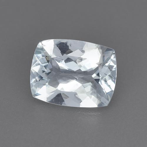 Bleu vert Blanc bleuâtre naturelle Coupe coussin, 1.78 ct, VVS