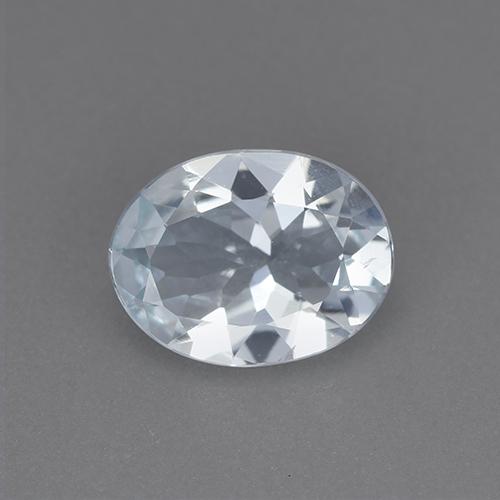Bleu vert Blanc bleuâtre naturelle Coupe ovale, 1.26 ct, VVS